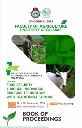 					View 1st Faculty of Agriculture International Conference (FAIC-UNICAL)
				
